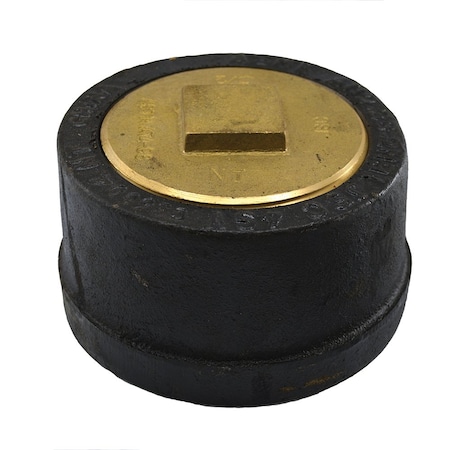 Jones Stephens 3in. Service Weight Push-On Cleanout Less Gasket with Raised Head Plug - 3in. Height C36003